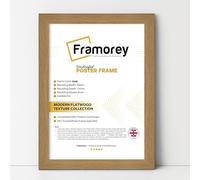 Framorey Modern Flat Picture Frames, Oak Photo Frames 20x16 Inch Size Picture Frame, Collage Photo Frames For Wall Décor, Landscape & Horizontal Poster Frames, Various Sizes