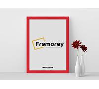 Framorey Modern Flat Picture Frames, Red Photo Frames A6-148 X 105MM Size Picture Frame, Collage Photo Frames For Wall Décor, Landscape & Horizontal Poster Frames, Various Sizes