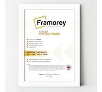 Framorey Modern Flat Picture Frames, White Photo Frames 20x14 Inch Size Picture Frame, Collage Photo Frames For Wall Décor, Landscape & Horizontal Poster Frames, Various Sizes