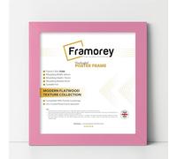 Framorey Modern Flat Pink Photo Frames 9x9 Inch Size Picture Frame Free Standing and Wall Hanging Poster Frames, Premium Quality Photo Frames With an MDF Backing Board