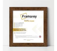 Framorey Modern Flat Rustic Oak Photo Frames 24x24 Inch Size Picture Frame Free Standing and Wall Hanging Poster Frames, Premium Quality Photo Frames With an MDF Backing Board
