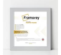 Framorey Modern Flat Silver Photo Frames 30x30 CM Size Picture Frame Free Standing and Wall Hanging Poster Frames, Premium Quality Photo Frames With an MDF Backing Board