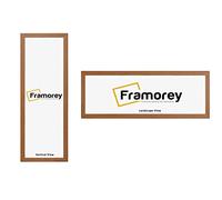 Framorey Modern Flat Walnut Photo Frames, 10x4 Inch Size Picture Frame, Handmade Wooden Frames, Personalized Poster Frames, Certificate Frames