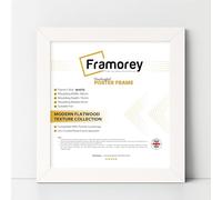 Framorey Modern Flat White Photo Frames 13x13 Inch Size Picture Frame Free Standing and Wall Hanging Poster Frames, Premium Quality Photo Frames With an MDF Backing Board