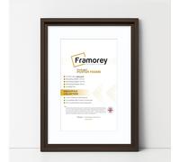 FRAMOREY Oslo Style Picture Frame, A3 Size Walnut Photo Frame With A4 Size White Mount, Photo College Frame, Home Decor Frames