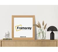 FRAMOREY Oxford Step Style Wooden Effect Picture Frame, 13x13 Inch Square Size Oak Photo Frames, Wall Hanging Frames, Home Decor Frame, Personalized Frames