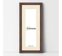 FRAMOREY Panoramic Style Antique LW Picture Frame, 28x16" Mahogany Photo Frame With 24x12" Ivory Mount Wall Art Poster Frame, Modern Photo Frames, Home Décor Frames