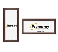 FRAMOREY Panoramic Style Mahogany Picture Frame, 24x12 Inch Size Photo Frames, LW Antique Poster Frame, Wall Hanging Oxford Frames, Photo Print Frame