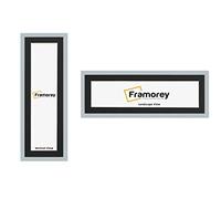 FRAMOREY Panoramic Style, Oxford Flat Wooden Effect Picture Frame, 21x13" Size Light Grey Photo Frame With 17x9" Size Black Mount, Handmade Frame, Wall Art Hanging Frame, Best Home Decor Frames