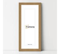 FRAMOREY Panoramic Style, Oxford Flat Wooden Effect Picture Frame, 24x16" Size Oak Photo Frame With 20x12" Size White Mount, Handmade Frame, Wall Art Hanging Frame, Best Home Decor Frames