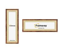 FRAMOREY Panoramic Style Oxford Flat Wooden Effect Picture Frame, 30x24" Rustic Oak With 26x20" Ivory Mount, Handmade Wall Art Hanging Frame for Home Decor