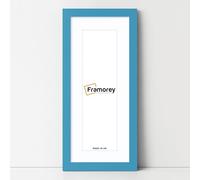 FRAMOREY Panoramic Style, Oxford Flat Wooden Effect Picture Frames, 28x20" Size Blue Photo Frame With 24x16" Size White Mount, Handmade Frame, Wall Art Hanging Frame, Best Home Decor Frames