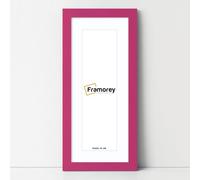 FRAMOREY Panoramic Style Picture Frame, 30x12" Size Pink With White Mount, Modern Rustic, Horizontal/Vertical Orientation, Wall Mount, 1 Count