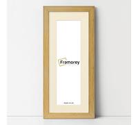 FRAMOREY Panoramic Style Pine Wooden Effect Picture Frame - 30x12" Size, 26x8" Size Ivory Mount, Handmade Wall Art Frame