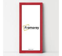 FRAMOREY Panoramic Style Red Picture Frame, 28x12 Inch Size Photo Frames, LW Antique Poster Frame, Wall Hanging Oxford Frames, Photo Print Frame