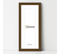 FRAMOREY Serene Life Memories Panoramic Style 24x16" Dark Oak Wooden Effect Picture Frame With 20x12" White Mount, Handmade Modern Rustic Wall Art Hanging Frame