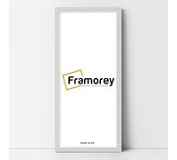 FRAMOREY Silver Wood Effect Frame, Panorama Style Picture Frame, 12x9 Inch Size Wall Art Hanging Photo Frame, Home Decor Frame, Best Picture Frame For Gifts