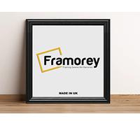 FRAMOREY Square Black Picture Frame, 30x30 CM Size Photo Frames, LW Antique Poster Frame, Wall Hanging Oxford Frames, Premium Wooden Effect Frame
