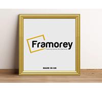 FRAMOREY Square Gold Picture Frame, 12x12 Inch Size Photo Frames, LW Antique Poster Frame, Wall Hanging Oxford Frames, Premium Wooden Effect Frame