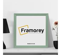 FRAMOREY Square Green Picture Frame, 50x50 CM Size Photo Frames, LW Antique Poster Frame, Wall Hanging Oxford Frames, Premium Wooden Effect Frame