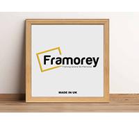 FRAMOREY Square Oak Picture Frame, 5x5 Inch Size Photo Frames, LW Antique Poster Frame, Wall Hanging Oxford Frames, Premium Wooden Effect Frame