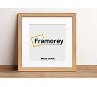 FRAMOREY Square Photo Frames, 50x50CM Size Oak Picture Frame With 40x40CM Size White Mount, LW Antique Style Home Wall Decor Frames, Wall Hanging Art Poster Frames, MDF Wood Frames