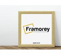 FRAMOREY Square Size Glitter Sparkle Picture Frame, 4x4 Inch Size Gold Photo Frames, Wall Hanging Oxford Frames, Photo College Frame, Birthday Gift Frame