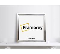 FRAMOREY Square Size Picture Frame, 15x15CM Size Silver Photo Frame, Oslo Style Poster Frame, With a High Clarity Styrene Shatterproof Perspex Sheet