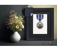 FRAMOREY Stylish Back Mount Display Elevate Artwork Black 8x6'' Photo Print Frame with 6x4'' Black Mount Shadow Box Frame - Showcase Artwork & Objects With Multicolored Mounts