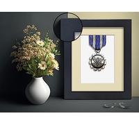 FRAMOREY Stylish Back Mount Display Elevate Artwork Black A1 Photo Print Frame with A2 Ivory Mount Shadow Box Frame - Showcase Artwork & Objects With Multicolored Mounts