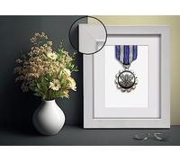FRAMOREY Stylish Back Mount Display Elevate Artwork White A4 Photo Print Frame with A5 White Mount Shadow Box Frame - Showcase Artwork & Objects With Multicolored Mounts