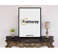 FRAMOREY Thin Matt Black Poster Frame, Wooden Effect Photo Frames, 17x12 Inch (DIN A3) Size Picture Frame, Wall Display Hanging Frames, Photo Print Frame