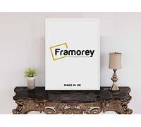 FRAMOREY Thin Matt White Poster Frame, Wooden Effect Photo Frames, 18x12 Inch Size Picture Frames, Wall Display Hanging Frames, Photo Print Frames