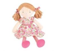 Personalised Rag Doll Katy 40cm Bonikka Embroidered Name Baby Girl Toddler Gift