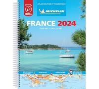 France 2024 - Tourist & Motoring Atlas A4 Laminated Spiral