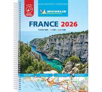 France 2026 - Tourist & Motoring Atlas Laminated Spiral