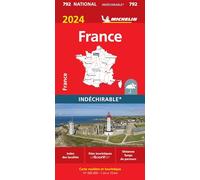 France 792 Indechirable 2024: wegenkaart Schaal 1 : 1.000.000 (National)