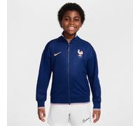France Academy Pro Older Kids' Nike Dri-FIT Football Anthem Jacket - Blue - Polyester XS