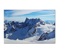 France Aiguille du Midi Chamonix Alps Jigsaw Puzzle 1000 Piece Game Artwork Travel Souvenir Wooden