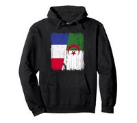 France Algeria Half Flag French Algerian Heritage Pullover Hoodie