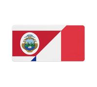 France And Costa R-ica Flag Large Desk Mat Trendy Gaming Mouse Pad Rubber Base Non-Slip Home Office Mouse Mat Laptop Desk Pad
