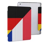 France And Germany Flag Cute Tablet Case with Pencil Holder Unisex Slim Hard Protective Cover Compatible with iPad 2020 /Pro 2020/2020 AIR 4 /Pro 2021