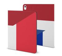 France And Netherlands Flag Compatible with iPad Protective Case with Pen Holder Book Style