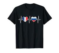 France And Russia Russian Flag Flags T-Shirt
