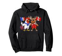 France Canada Flag French Roots Canadian Heritage Pullover Hoodie