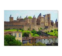France Castle Carcassonne Jigsaw Puzzle for Adults 200 Piece Travel Gift Souvenir 35x25CM