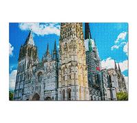 France Cathedral Notre-Dame of Rouen Jigsaw Puzzle 300 Piece Game Artwork Travel Souvenir 38x26CM