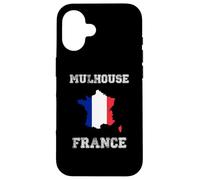 France Distressed Flag Mulhouse Pride Case for iPhone 16