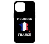 France Distressed Flag Mulhouse Pride Case for iPhone 16 Pro Max