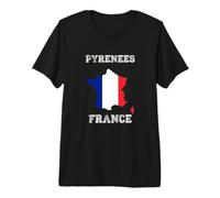France Distressed Flag Pyrenees Pride Premium T-Shirt